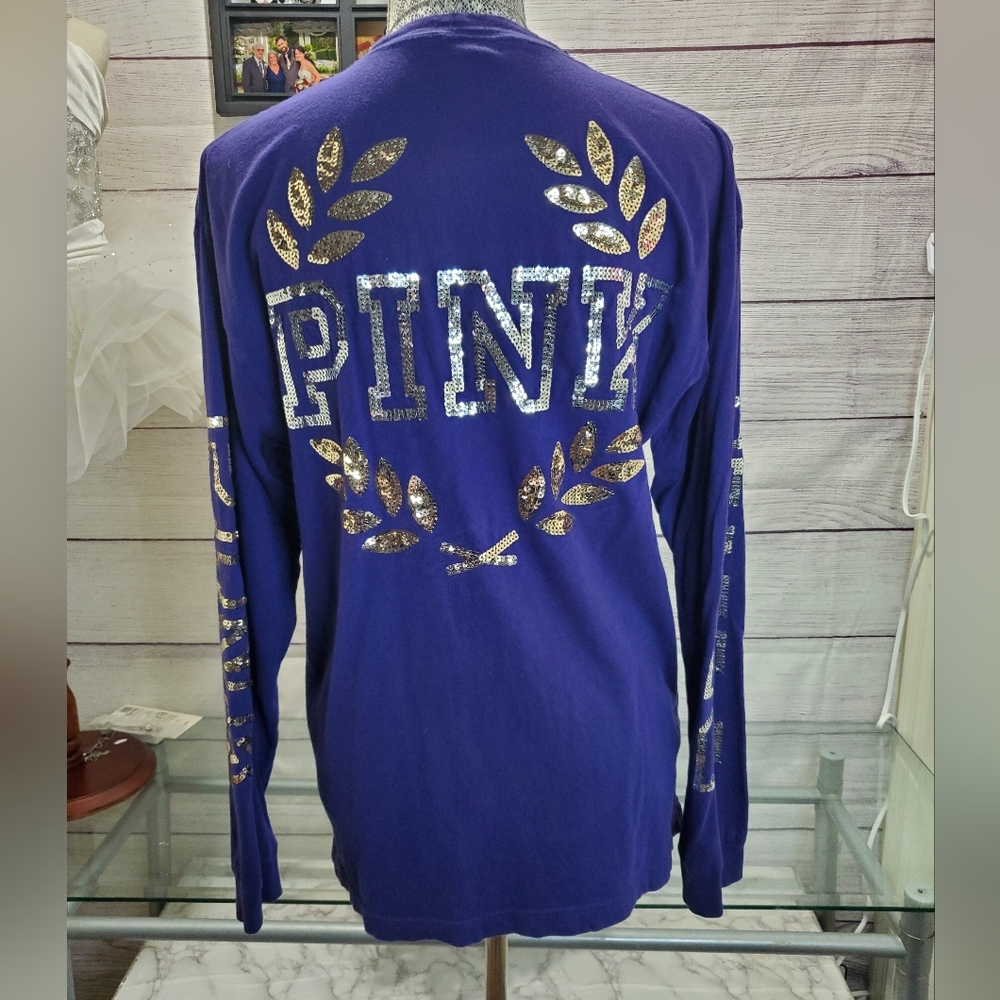 PINK BLING Campus Long Sleeve Shirt